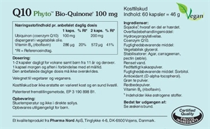Q10 Phyto 100 mg 60 vegetabilske kapsler