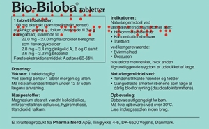 Bio-Biloba 100 mg 180 tabletter